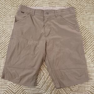 Kuhl Men’s Cargo Hiking Shorts Size 34 Tan Outdoor Performance